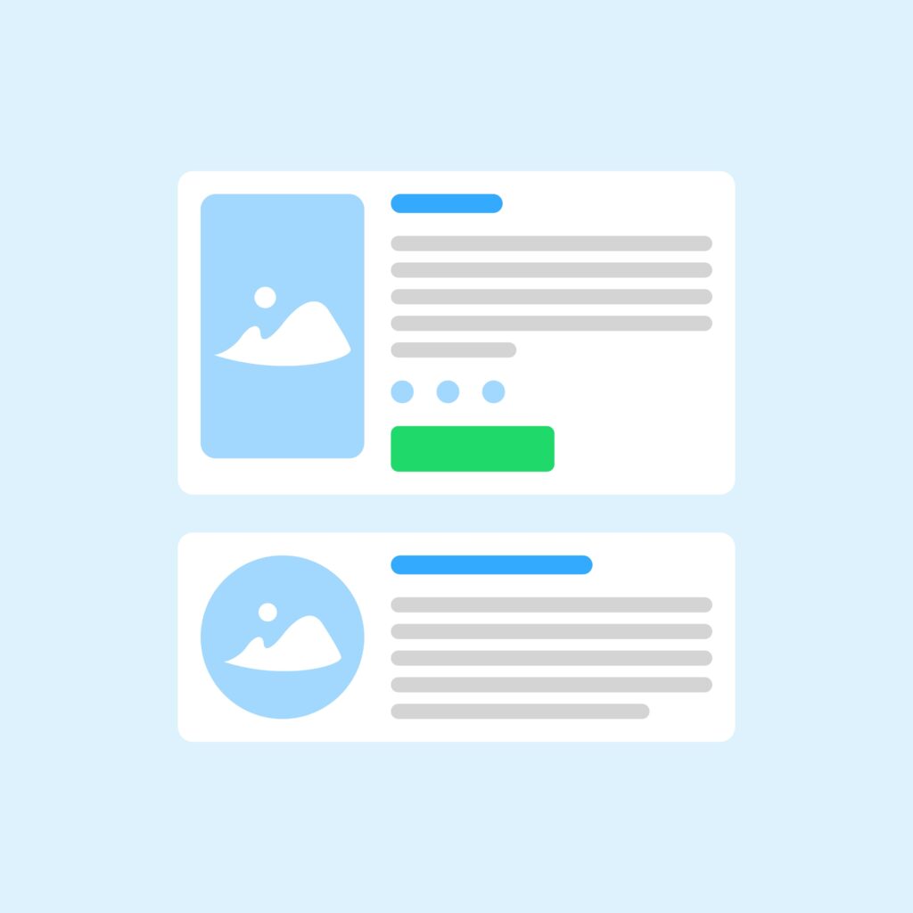 A well-designed website testimonials page showing a grid of customer photos and quotes.