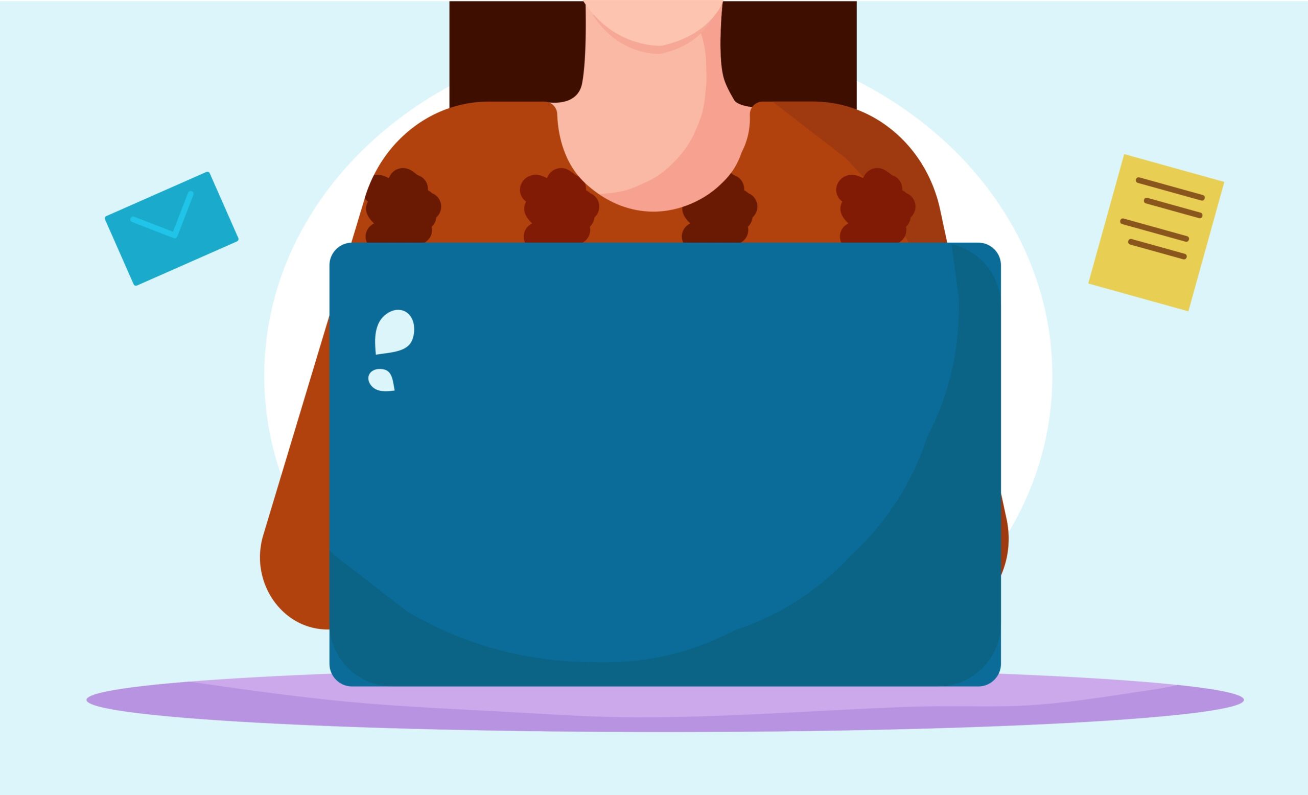 A person is designing an eBook cover on a laptop, surrounded by creative elements like color palettes and typography, representing the creation of a high-value lead magnet.